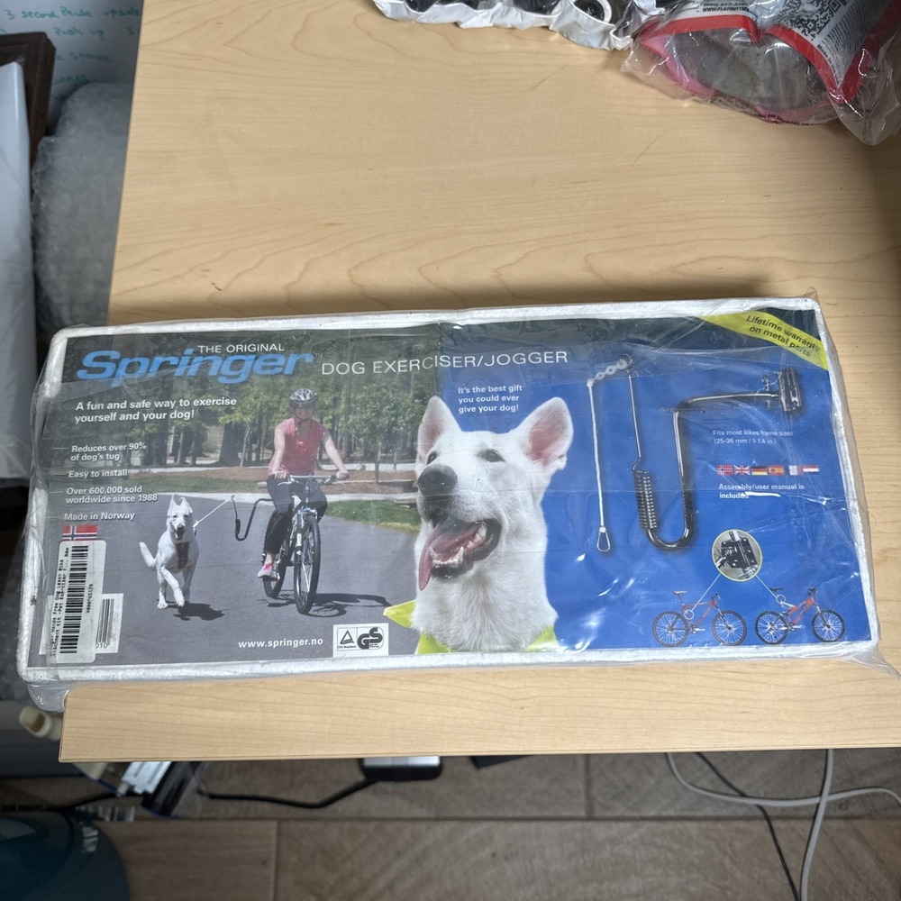 Springer Hands Free Dog Leash Bike Attachment Kit Pet Exerciser Running Walk New